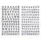 12 Packs: 213 ct. (2556 total) Black Printed Alphabet Stickers by Recollections™